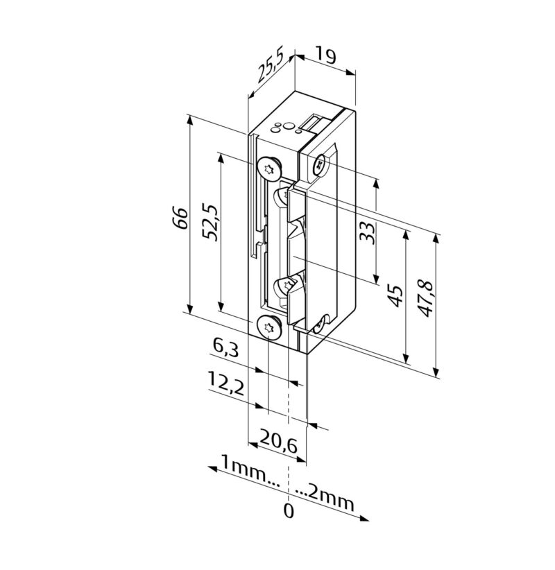 FF-138.13-A71 mágneszár méret