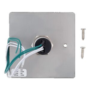 FMB-B-25SS-2 nyomógomb INOX pajzs, NO/C/NC kimenet