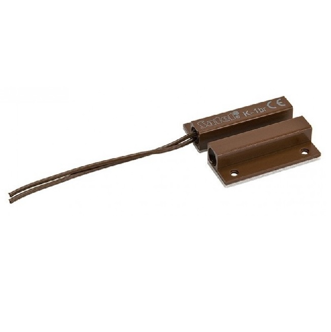 Satel-K-1-BR-nyitaserzekelo Satel K-1 BR nyitásérzékelő, SA-K-1 felületre ragasztható vagy csavarozható, Barna