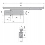 Assa Abloy DC135-EV1 ajtóbehúzó csúszó méret