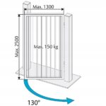 Assa Abloy DC630G-R kapubehúzó (MAB-630G), kültéri kertkapu vertikális behúzó