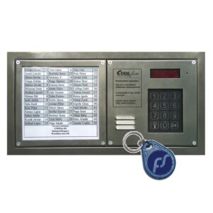 Codefon EVKT 800 kaputelefon nagy névtábla süllyesztett 3 oszlopos