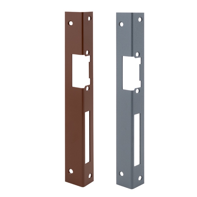 dorcas-F101-(v2)-R-bn-F101-(v2)-gy Dorcas F101-R hosszú derékszögben hajlított zárpajzs, fa ajtókhoz, jobbos