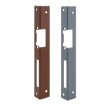 Dorcas F101-L hosszú derékszögben hajlított zárpajzs, fa ajtókhoz, balos