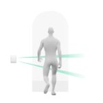 AJAX DUALCURTAIN-OUTDOOR-WHITE függöny PIR mozgásérzékelő; IP54 kültéri