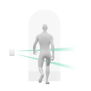 AJAX DUALCURTAIN-OUTDOOR-WHITE függöny PIR mozgásérzékelő; IP54 kültéri