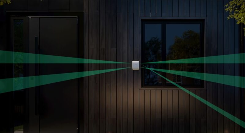 AJAX DUALCURTAIN-OUTDOOR-WHITE függöny PIR mozgásérzékelő