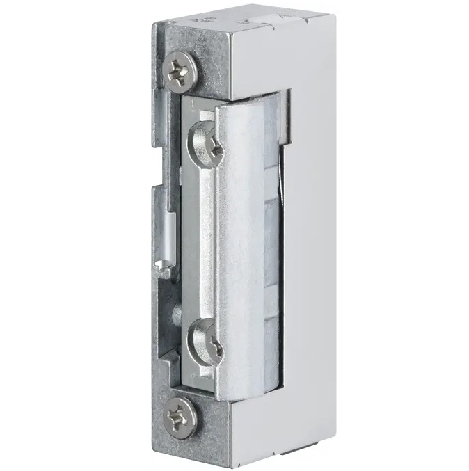 eFF FF-138-E91 elektromos zár, fordított működésű keskeny zárfogadó (feszültségre záró), 12V dc, FaFix