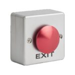 FMB-G-25SS-2-gn vagy FMB-G-25SS-2-rd gomba alakú nyomógomb, rozsdamentes ház, falon kívüli NO/NC