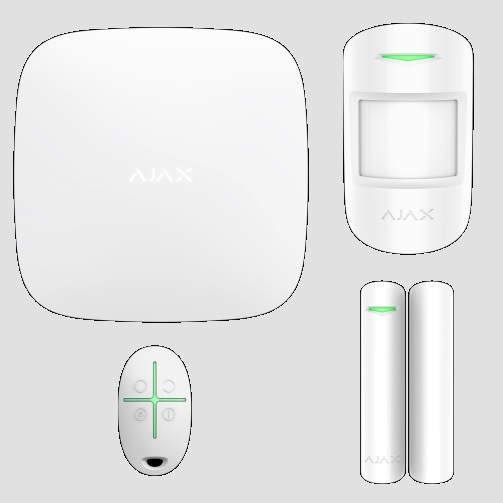 AJAX STARTERKIT-WHITE vezeték nélküli riasztó szett, Starter Kit WH kezdőcsomag AJAX STARTERKIT-WHITE vezeték nélküli riasztó szett, Starter Kit WH kezdőcsomag