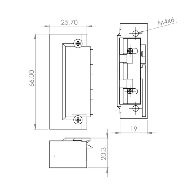 DORCAS-99-1-NF-TOP-DOUBLE mágneszár