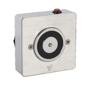 YLI YD-603 tartómágnes, INOX ajtótartó mágnes tűzgátló ajtók nyitva tartására