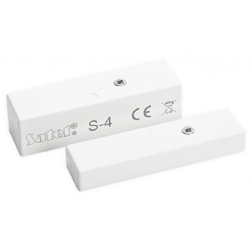 Satel-S4-nyitaserzekelo-500x500-1.jpg Satel S-4 nyitásérzékelő, felületre szerelhető, SA-S-4 Reed sorkapcsos bekötés, kapcsolási távolság 20mm