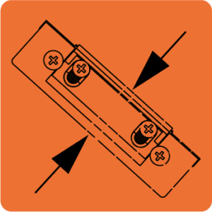 Keskeny kivitel: 16mm szélességével a vékony ajtókeretekbe is szerelhető. keskeny kivitel