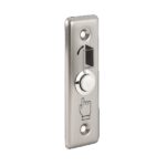 PBK-811A nyomógomb INOX pajzs, Süllyesztett NO/C ajtónyitó gomb