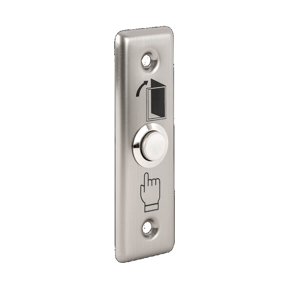 PBK-811A PBK-811A nyomógomb INOX pajzs, Süllyesztett NO/C ajtónyitó gomb