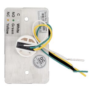 PBK-810B nyomógomb 86 x 50 INOX pajzzsal NO/NC