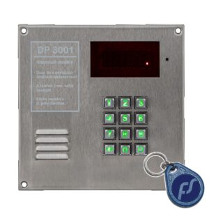 DP3001 INOX nyomógombos társasházi dp 3001 kaputelefon