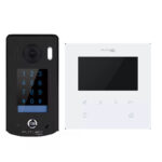 Futura Digital VFK-471-S fekete érintőgombos kaputelefon, fehér beltéri