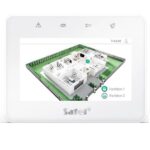 SATEL INT-TSG2R-W érintőképernyős kezelő; fehér