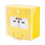 SCP-110-yo vésznyitó, visszaállítható sárga kézi jelzésadó, 3 mikrokapcsolóval