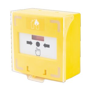 SCP-110-yo vésznyitó, visszaállítható sárga kézi jelzésadó, 3 mikrokapcsolóval