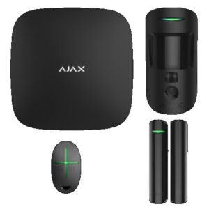 AJAX STARTER KIT CAM BL riasztó szett kamerával, STARTERKIT-CAM-BLACK riasztóközpont kezdőcsomag Ajax riasztó rendszer