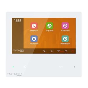 Futura Digital FDH-482 IP lakáskészülék, 7" beltéri monitor, IP 2 vezetékes kaputelefon