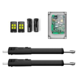 Beninca KIT-TOM3024E szárnyaskapu mozgató szett, akkutöltővel 2x3m, 24Vdc