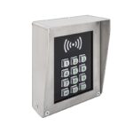 DP101-INOX-RS kódzár fizikai nyomógomb + kártyaolvasó INOX esővédővel