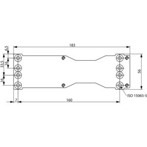 Assa Abloy DCA120-40 szerelő lemez ajtócsukóhoz, ezüst
