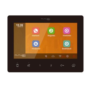 Futura Digital FDH-7G/B IP lakáskészülék, érintőképernyős fekete 7" monitor