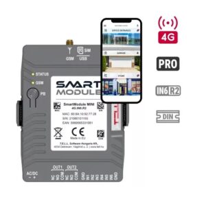 TELL Smart Module MINI DIN rail - 4G.IN6.R2, kommunikátor - önálló riasztóközpont