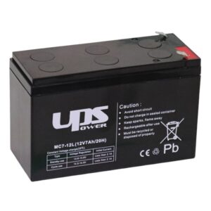 UPS Power Longlife 12V 7Ah zselés akkumulátor - MC7-12L, hosszú élettartamú akkumulátor riasztóba - akár 7év