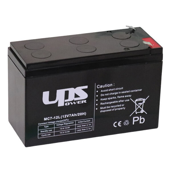 ups-power-longlife-12v-7ah-akkumulator-mc7-12l UPS Power Longlife 12V 7Ah zselés akkumulátor - MC7-12L, hosszú élettartamú akkumulátor riasztóba - akár 7év