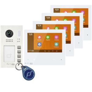 Futura Digital FDK-48264 kaputelefon 4 lakásos szett - 2 vezetékes IP