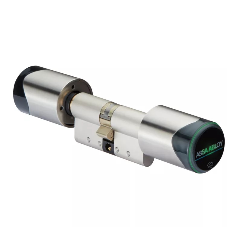 aperio-c100 Assa Abloy APERIO C100 Cylinder - Euro profilú dupla zárbetét fém forgatógombbal, beltéri használatra