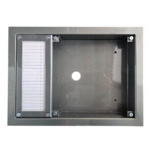 CODEfon EV-111S kicsi, süllyesztett esővédő, EV_111S, EVKT-S vízszintes névtábla