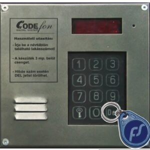 Codefon EVKT 800 RFID proximity EV100-P társasházi kaputelefon központ