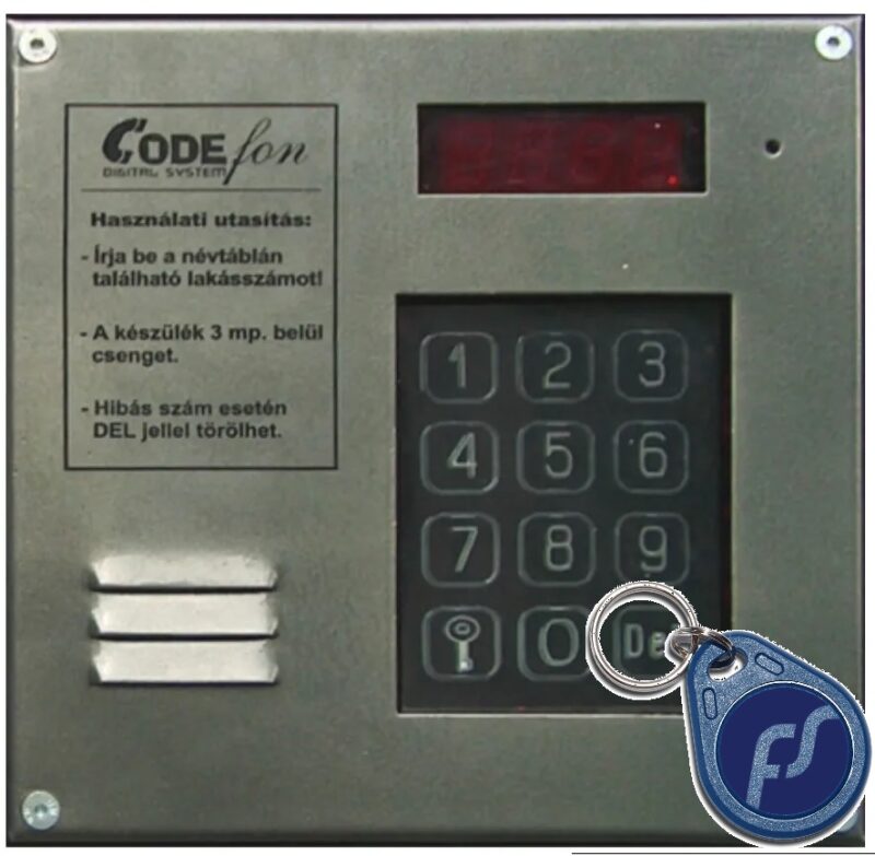 evkt-800-rfid-proximity-tarsashazi-kaputelefon-kozpont Codefon EVKT 800 RFID proximity EV100-P társasházi kaputelefon központ