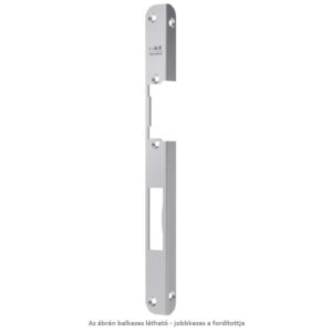 eFF FF-51335-05 zárpajzs, rozsdamentes hosszú derékszögben hajlított zár előlap, jobbos ajtóhoz