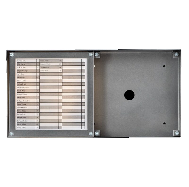 codefon-ev-113hf CODEfon EV-113HF vízszintes nagy névtábla, EV_113HF felületre szerelt fekvő esővédő