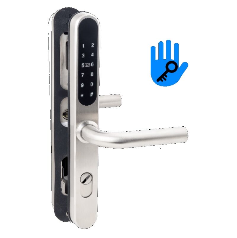 929SS-62-M(TT) Intelligens AIRBNB zár TTLock applikációval - RFID/PIN - INOX
