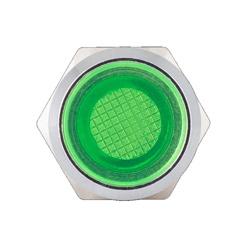 FL1M-08FW-3-rd Indikátor -12V DC - 8 mm furat, 20 cm vezeték, piros vagy zöld szín