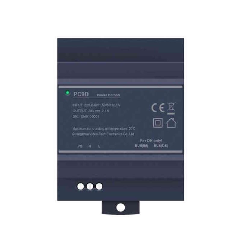 vpc-9d-tapegyseg Futura Digital VPC-9D tápegység és busz illesztő - 2 vezetékes IP rendszerekhez