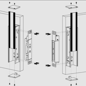 YES-1200 Nyíró irányba tartó (Shear-lock) síkmágnes visszajelzéssel - 1200kg