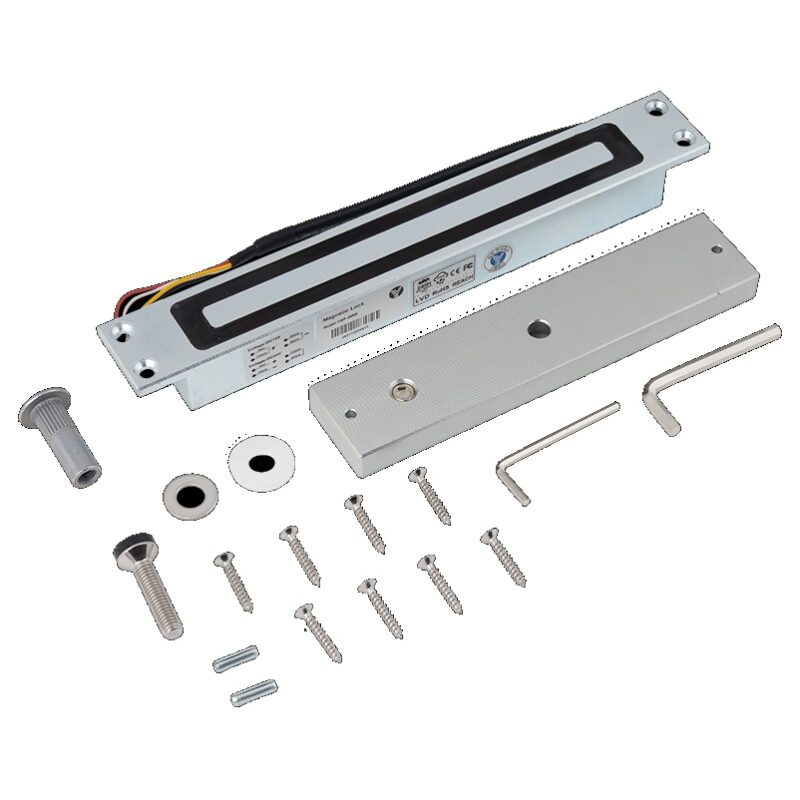 YLI YMP-380M süllyeszthető, monoblokkos keskeny síkmágnes, 300 kg tartóerő, 36 mm széles