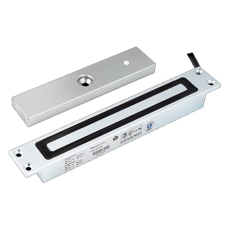 YLI YMP-380M-S süllyeszthető, monoblokkos keskeny síkmágnes, 300 kg tartóerő, 36 mm - visszajelzéssel