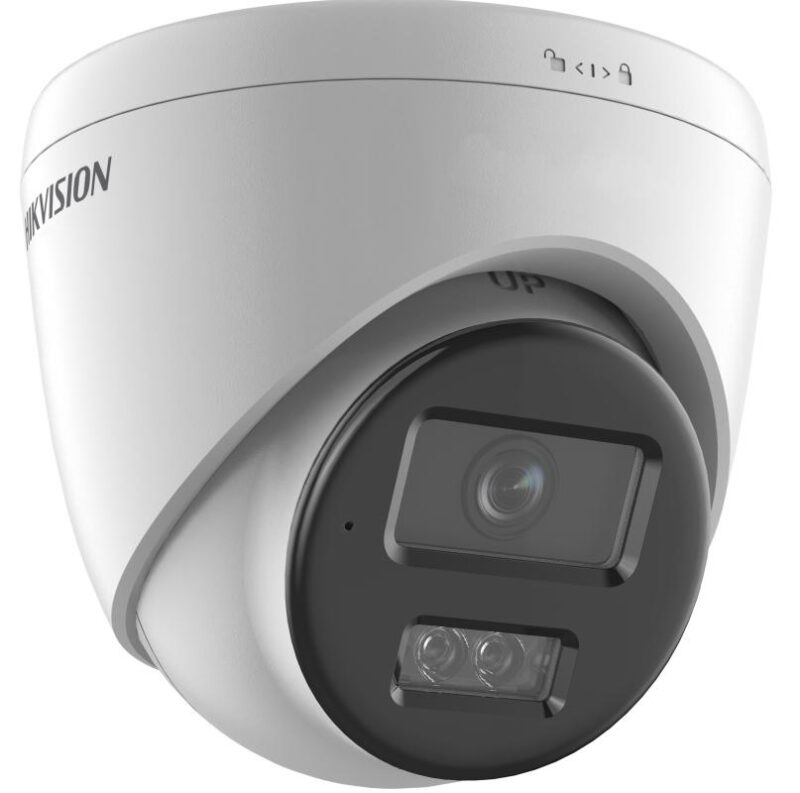 ds-2cd1341g2-liu-2-8mm Hikvision DS-2CD1341G2-LIU (2.8mm) 4MP IP kamera, fix ColorVu IP turret kamera; IR/láthatófény; beépített mikrofon